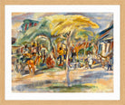 Jules Pascin Print, Southern Landscape (1917) in an oak frame