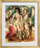 Jules Pascin Print, Trois femmes (1923) in a gold frame
