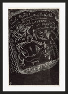 Jules Pascin Print, Untitled (Invitation to Party at Jules Pascin’s) (1918) in a black frame