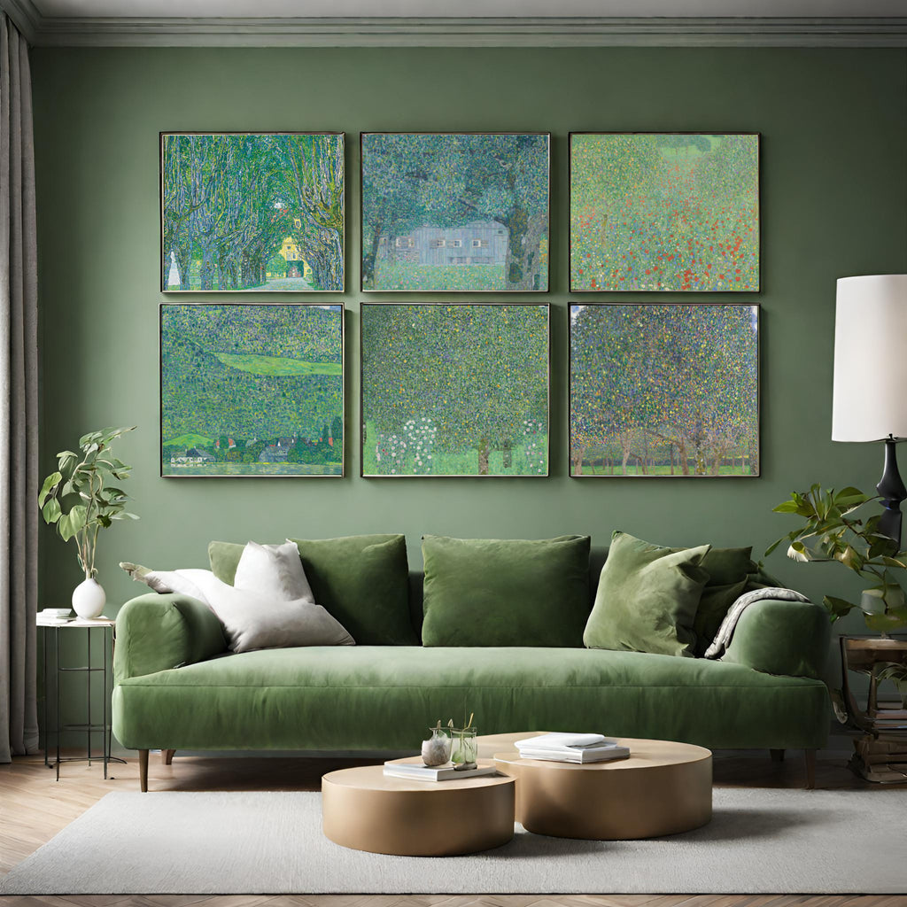 Green Living Room wall art