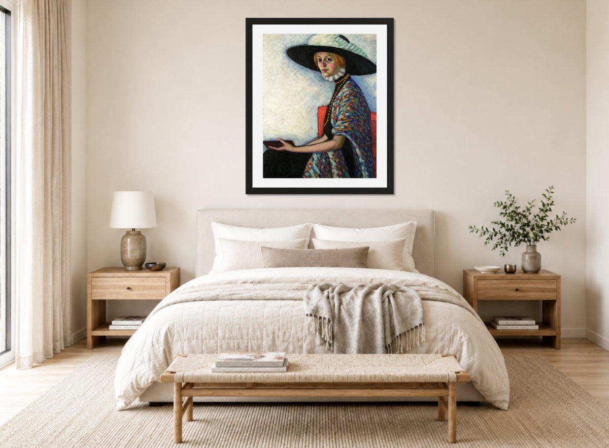 Portrait of Alide Asmus (1912–1913) by Konrad Mägi — bedroom