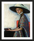 Portrait of Alide Asmus (1912–1913) by Konrad Mägi — black frame