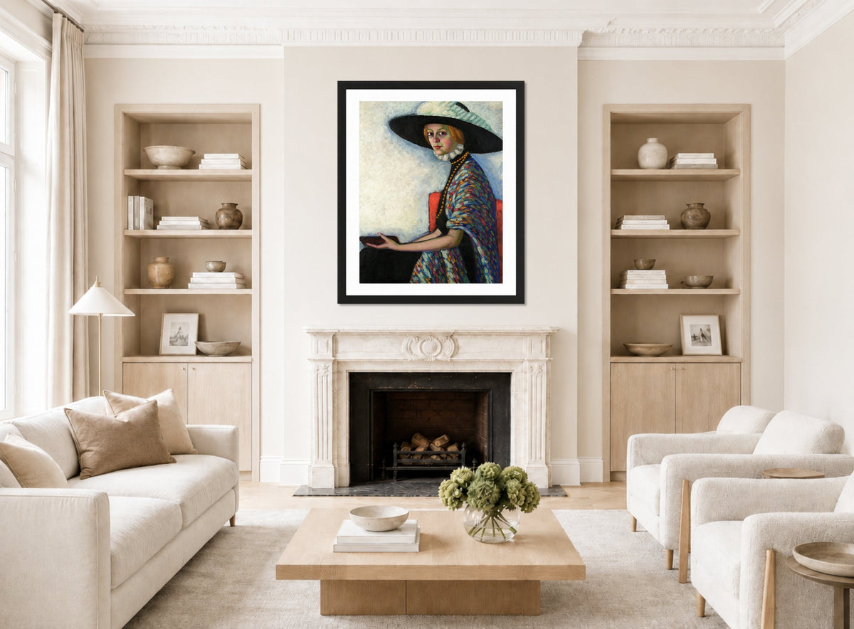 Portrait of Alide Asmus (1912–1913) by Konrad Mägi — living room roomset