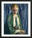 Portrait of Alma Koskel (1916–1917) by Konrad Mägi — black frame