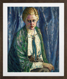 Portrait of Alma Koskel (1916–1917) by Konrad Mägi — brown frame