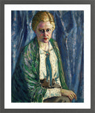 Portrait of Alma Koskel (1916–1917) by Konrad Mägi — dark grey frame