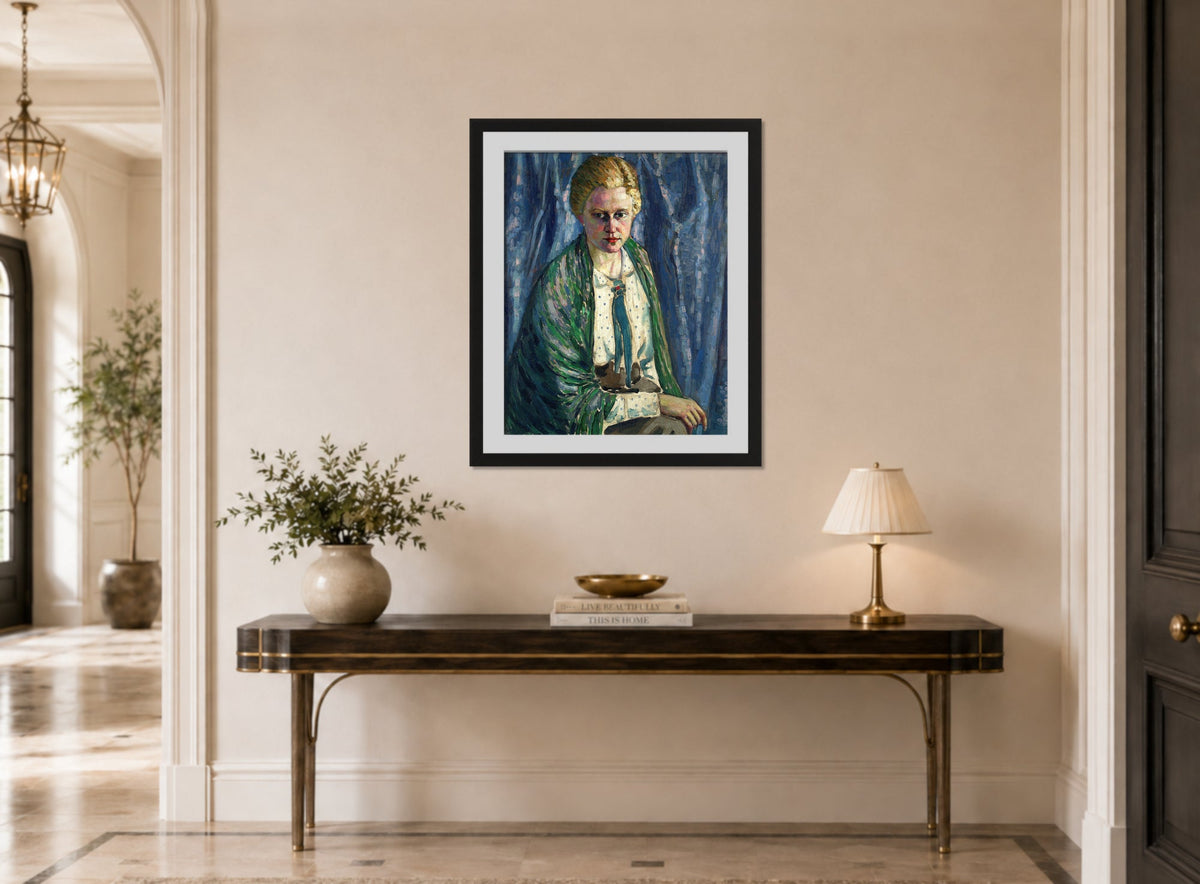 Portrait of Alma Koskel (1916–1917) by Konrad Mägi — hallway