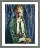 Portrait of Alma Koskel (1916–1917) by Konrad Mägi — light grey frame
