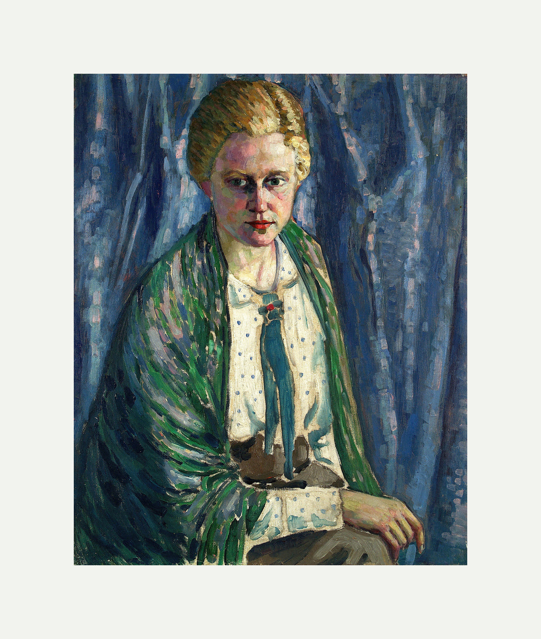 Portrait of Alma Koskel (1916–1917) by Konrad Mägi — rolled canvas