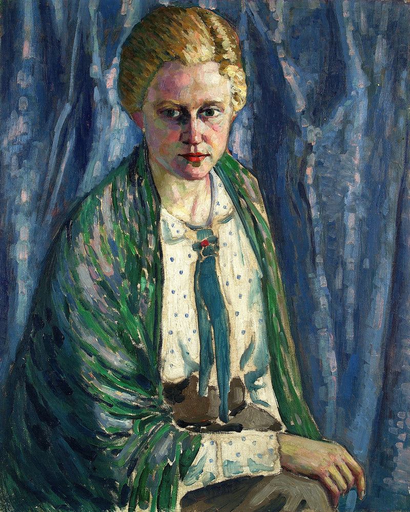 Portrait of Alma Koskel (1916–1917) by Konrad Mägi — unframed