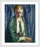 Portrait of Alma Koskel (1916–1917) by Konrad Mägi — white frame
