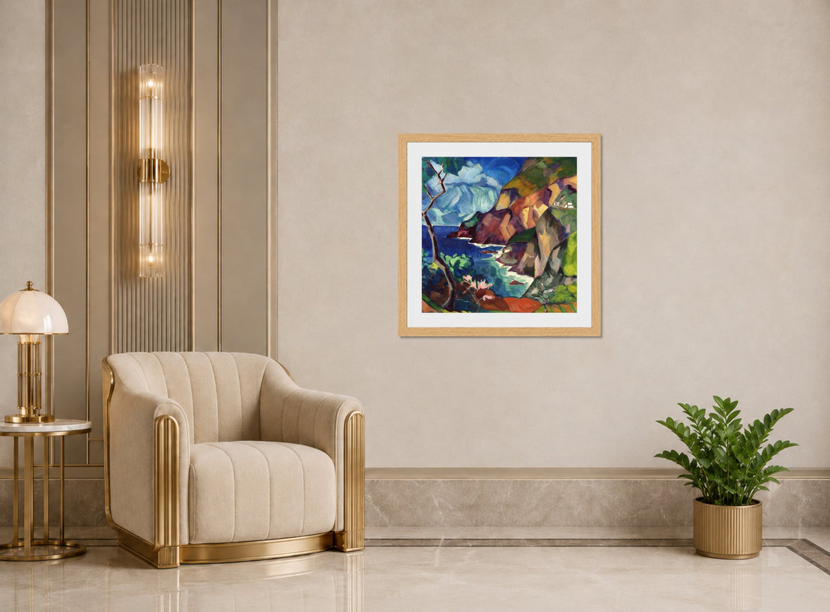 Capri Landscape (1922–1923) by Konrad Mägi — art deco roomset
