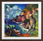 Capri Landscape (1922–1923) by Konrad Mägi — brown frame
