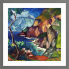 Capri Landscape (1922–1923) by Konrad Mägi — light grey frame