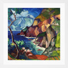 Capri Landscape (1922–1923) by Konrad Mägi — white frame