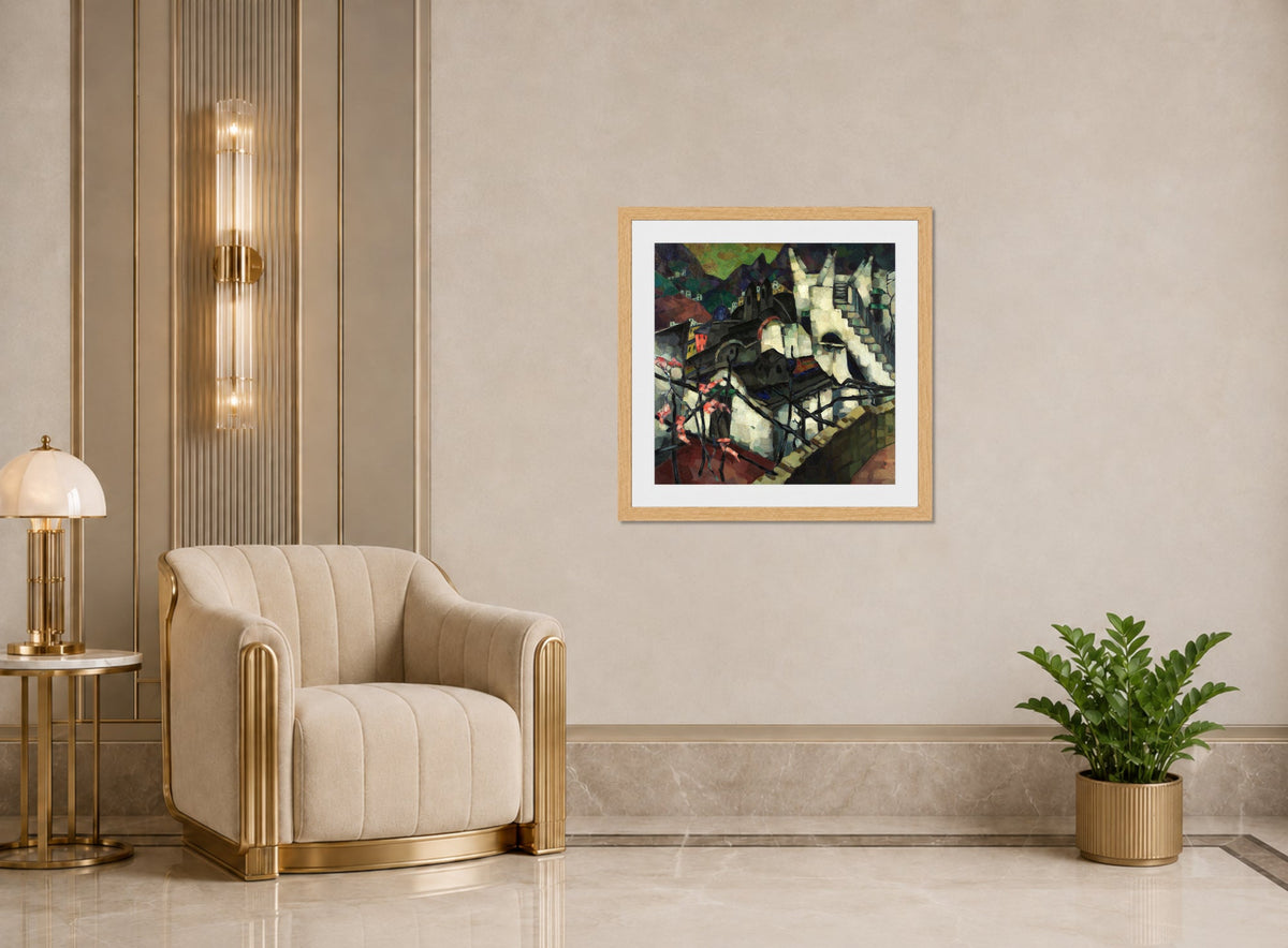 Capri Motif (1921–1922) by Konrad Mägi — art deco roomset
