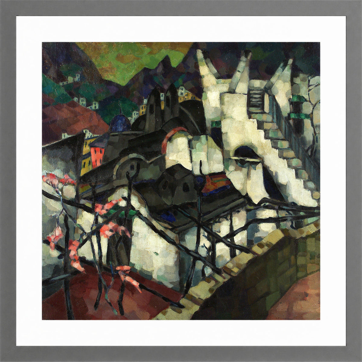 Capri Motif (1921–1922) by Konrad Mägi — light grey frame