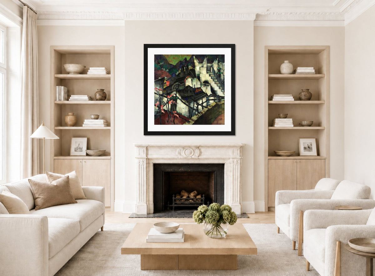 Capri Motif (1921–1922) by Konrad Mägi — living room roomset