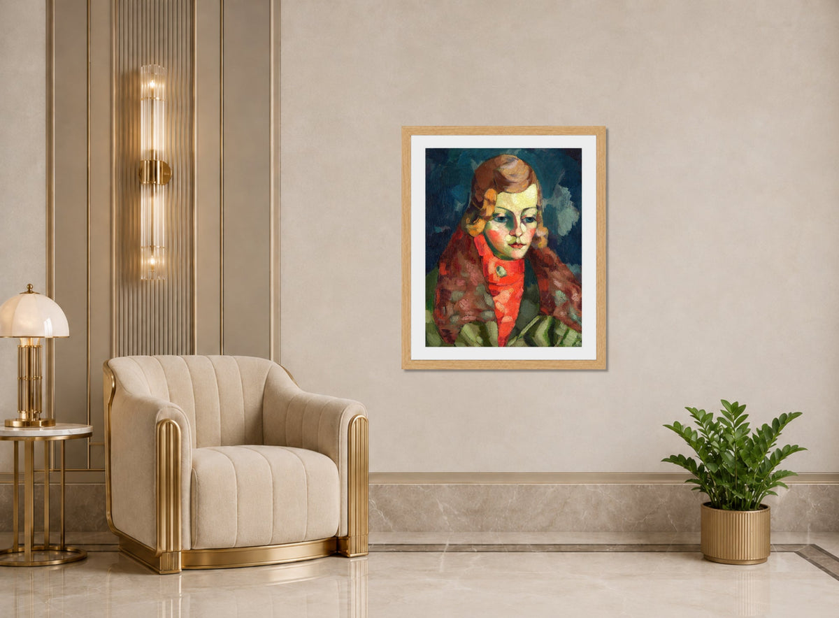 Portrait of a Lady (1923–1924) by Konrad Mägi — art deco roomset