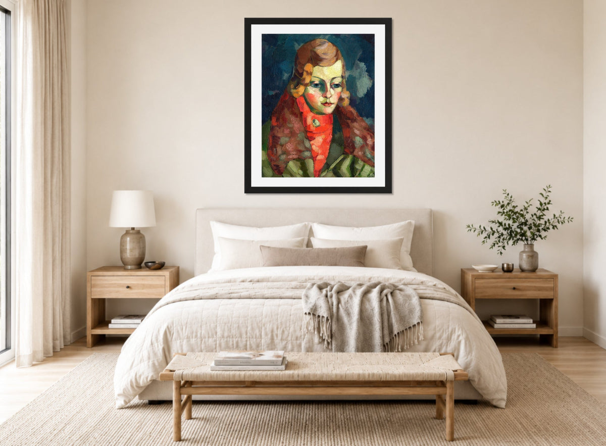 Portrait of a Lady (1923–1924) by Konrad Mägi — bedroom