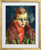 Portrait of a Lady (1923–1924) by Konrad Mägi — gold frame
