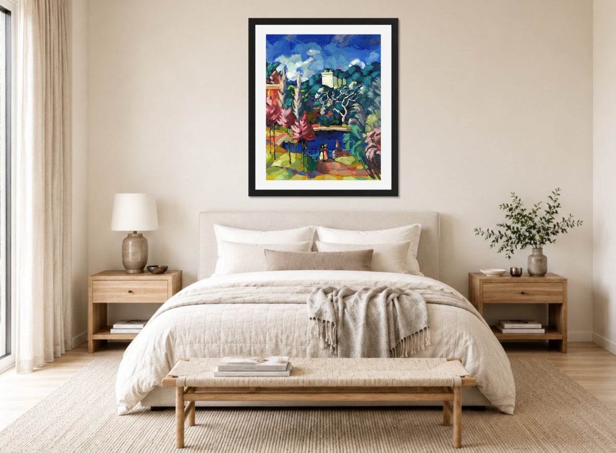 Italian Landscape (1922–1923) by Konrad Mägi — bedroom