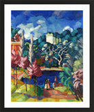 Italian Landscape (1922–1923) by Konrad Mägi — black frame