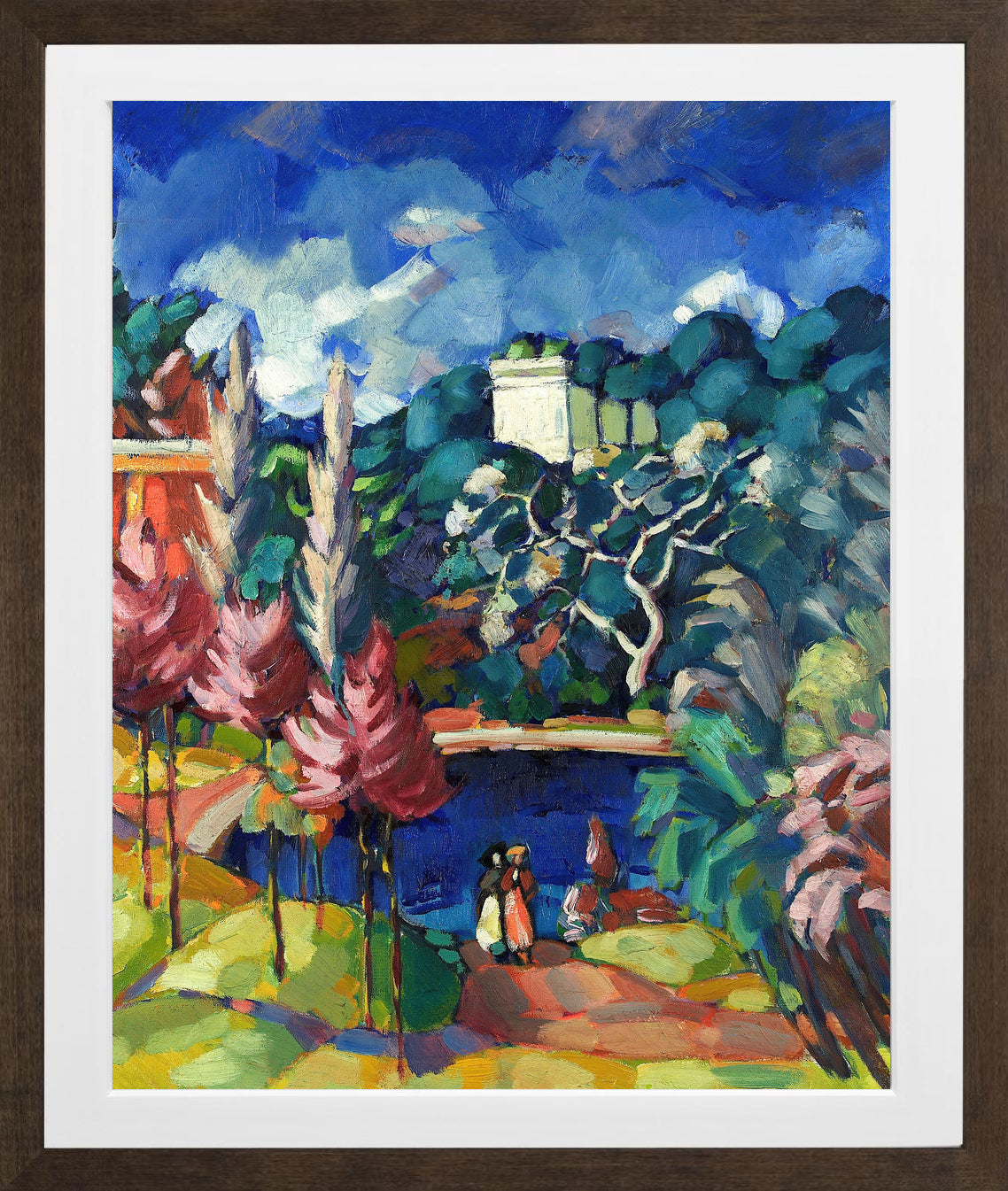 Italian Landscape (1922–1923) by Konrad Mägi — brown frame