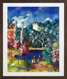 Italian Landscape (1922–1923) by Konrad Mägi — brown frame