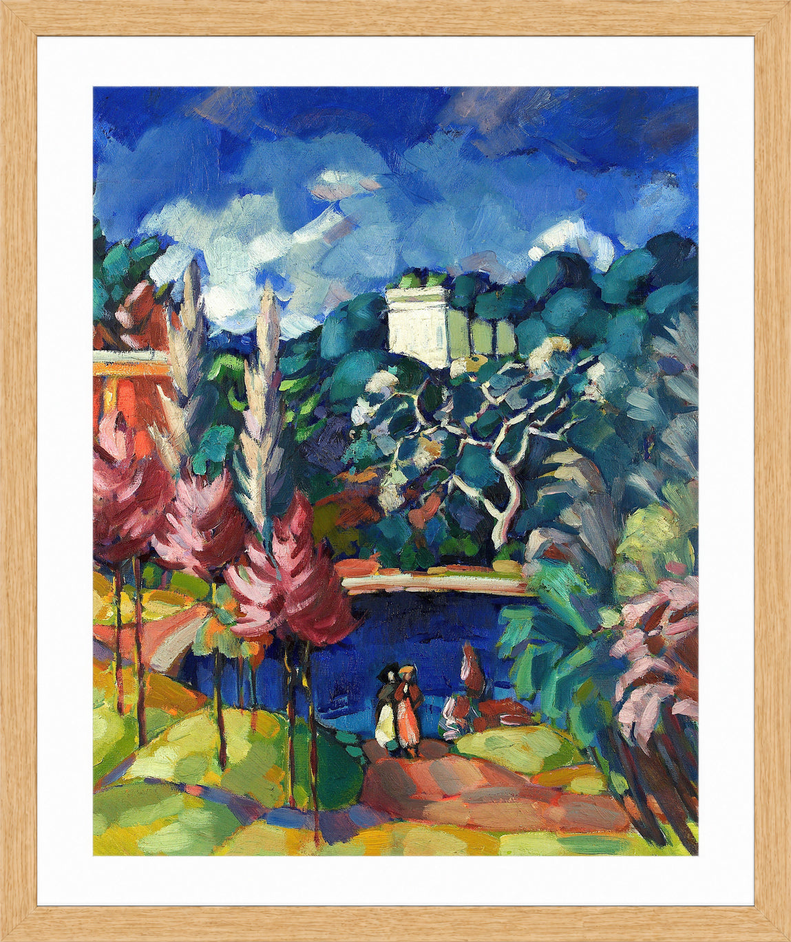 Italian Landscape (1922–1923) by Konrad Mägi — oak frame