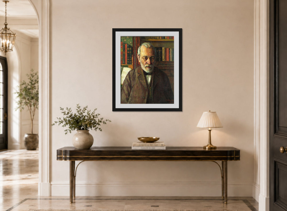 Portrait of the Poet Friedrich Kuhlbars (1915) by Konrad Mägi — hallway