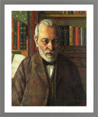 Portrait of the Poet Friedrich Kuhlbars (1915) by Konrad Mägi — light grey frame