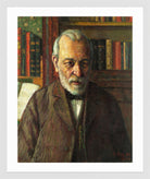 Portrait of the Poet Friedrich Kuhlbars (1915) by Konrad Mägi — white frame