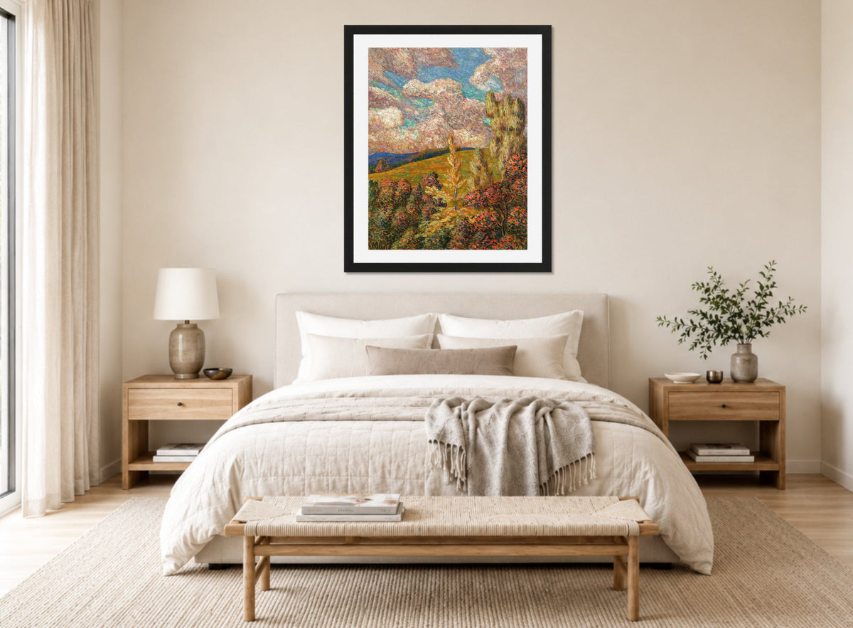 Landscape (1908–1910) by Konrad Mägi — bedroom