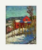 Landscape with Houses (1908–1910) by Konrad Mägi — rolled canvas