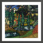 Landscape in Võru County (1916–1917) by Konrad Mägi — dark grey frame