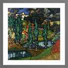 Landscape in Võru County (1916–1917) by Konrad Mägi — light grey frame