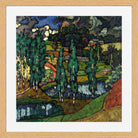 Landscape in Võru County (1916–1917) by Konrad Mägi — oak frame