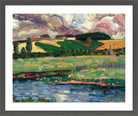 Landscape Study (1916–1917) by Konrad Mägi — dark grey frame