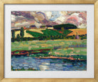 Landscape Study (1916–1917) by Konrad Mägi — gold frame
