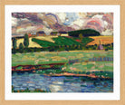 Landscape Study (1916–1917) by Konrad Mägi — oak frame