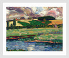 Landscape Study (1916–1917) by Konrad Mägi — white frame