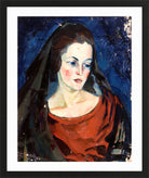 Portrait of a Woman (1923–1924) by Konrad Mägi — black frame