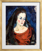 Portrait of a Woman (1923–1924) by Konrad Mägi — gold frame