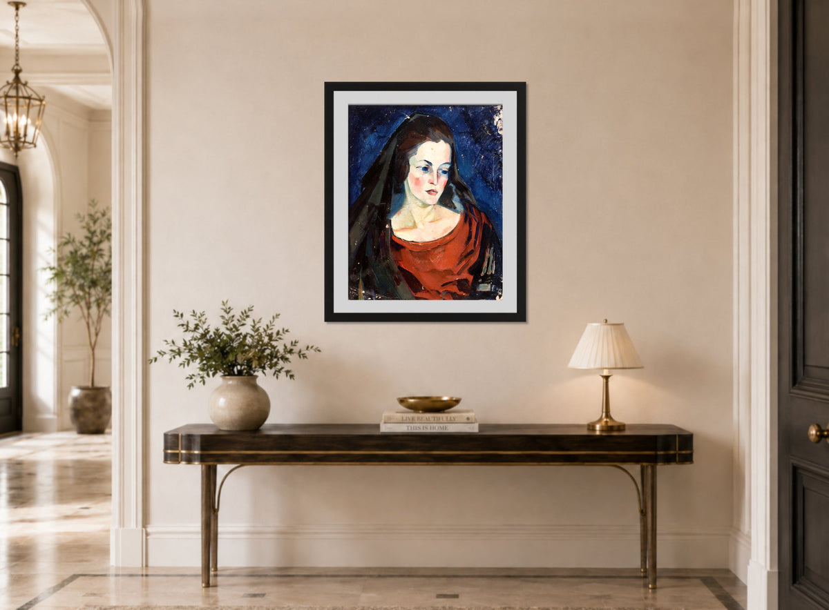 Portrait of a Woman (1923–1924) by Konrad Mägi — hallway