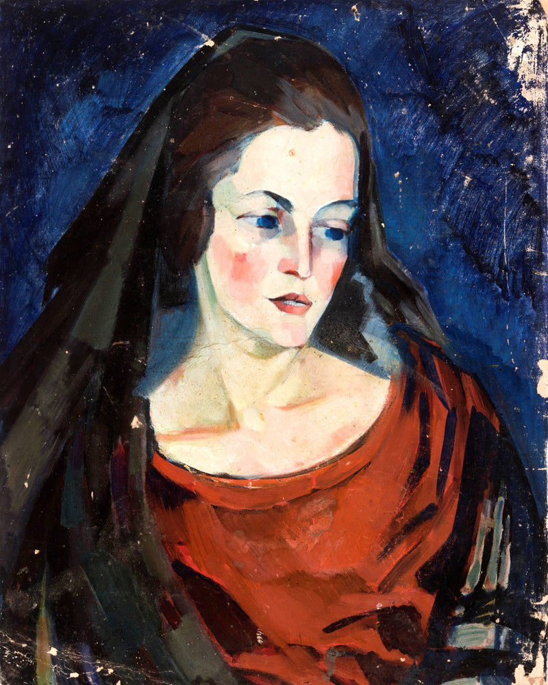 Portrait of a Woman (1923–1924) by Konrad Mägi — unframed
