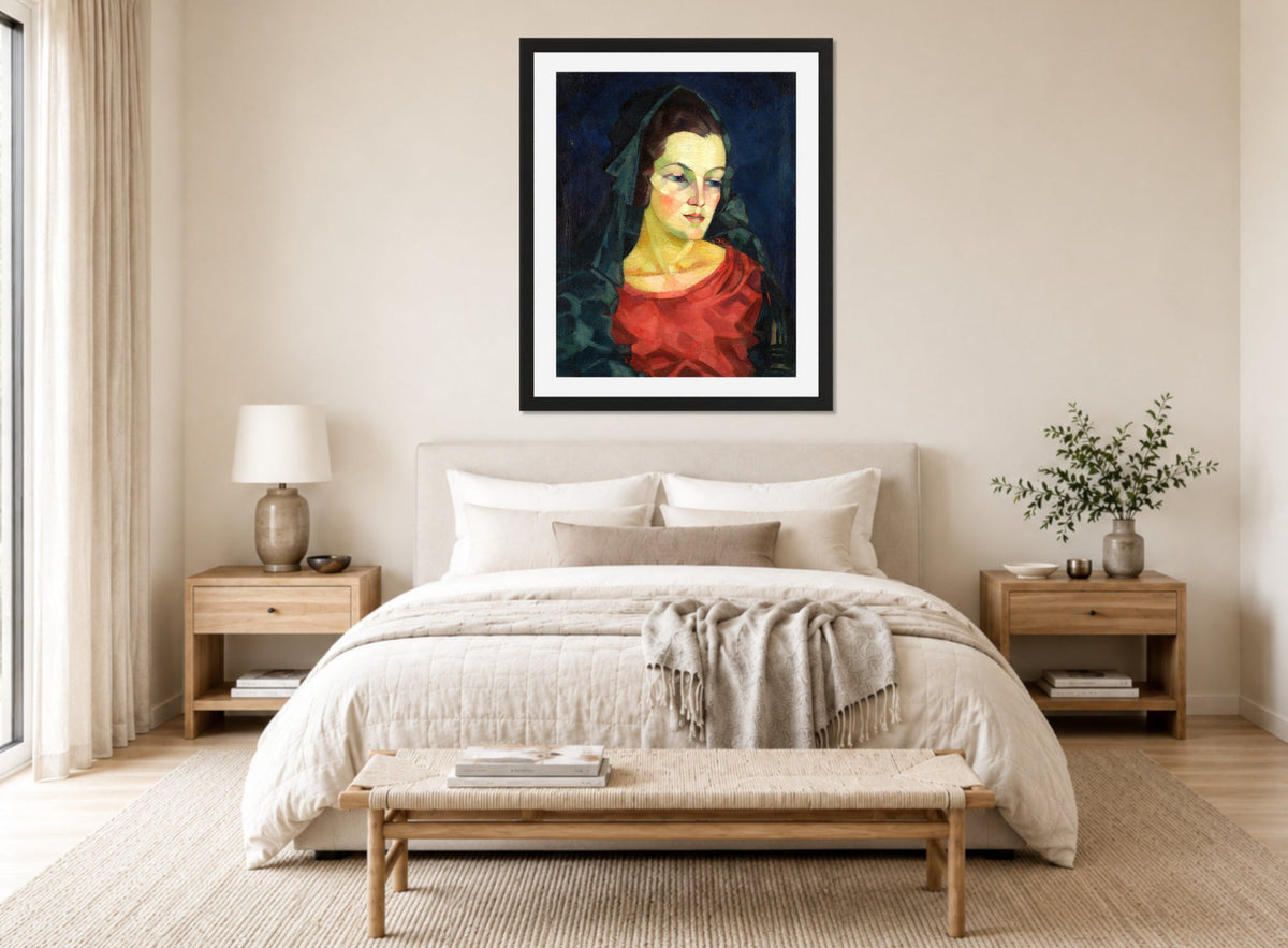 Portrait of Ludmilla Allik (1923–1924) by Konrad Mägi — bedroom
