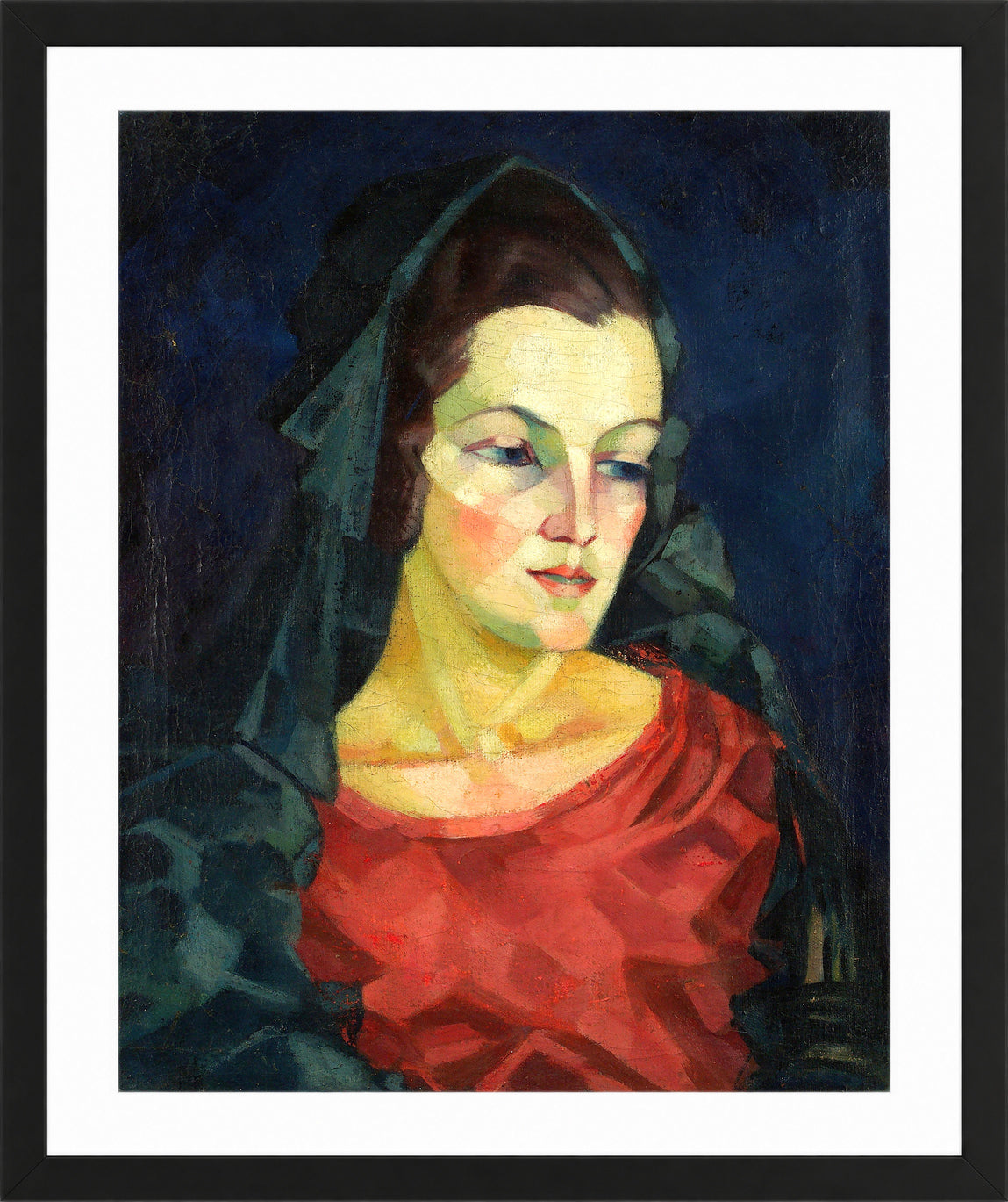 Portrait of Ludmilla Allik (1923–1924) by Konrad Mägi — black frame
