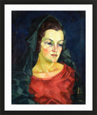 Portrait of Ludmilla Allik (1923–1924) by Konrad Mägi — black frame