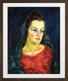 Portrait of Ludmilla Allik (1923–1924) by Konrad Mägi — brown frame